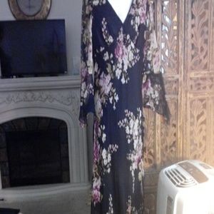 Vision Apparel silk low cut dress