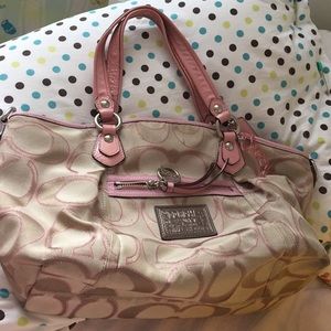 Pink coach purse