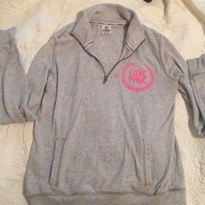 Victoria's Secret PINK half zip sweater XS
