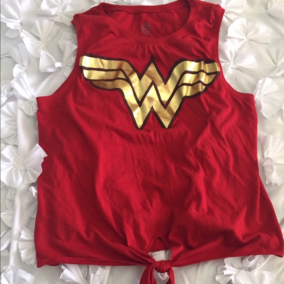 Wonder Woman front tie top
