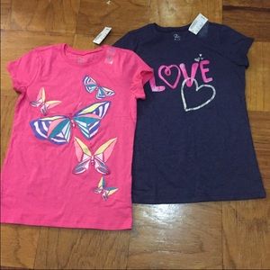 Blue and Pink tees ( for big girls)
