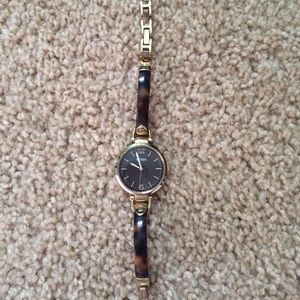 GEORGIA TORTOISE RESIN & STAINLESS STEEL WATCH