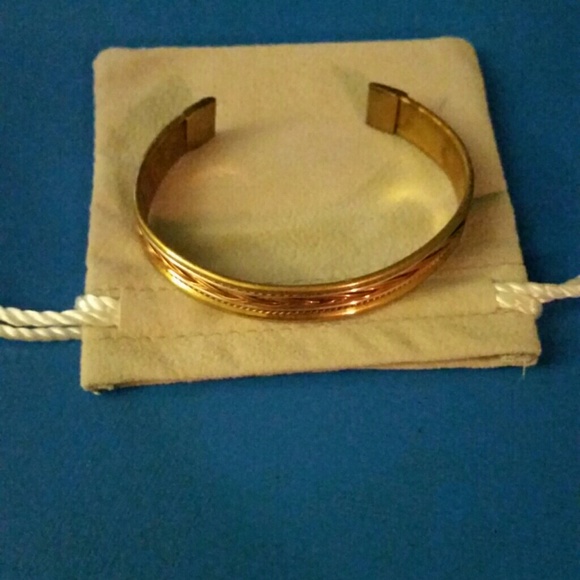 Mixed metal adjustable bracelet - Picture 2 of 2