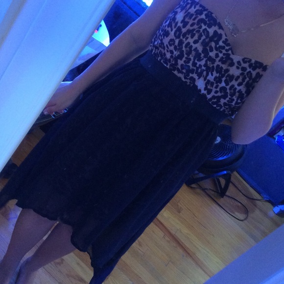 Cheetah print dress