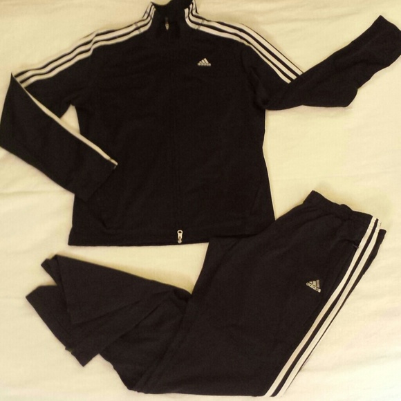 Adidas black jumpsuit with long pant