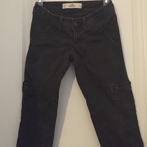 olive green hollister skinny jeans