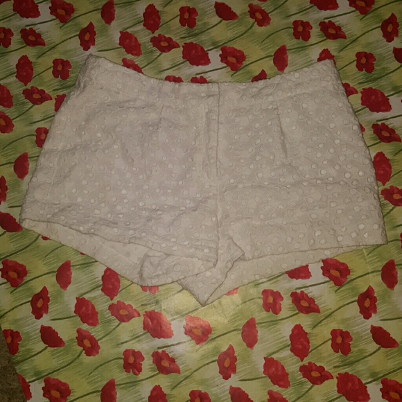 White Eyelet Shorts