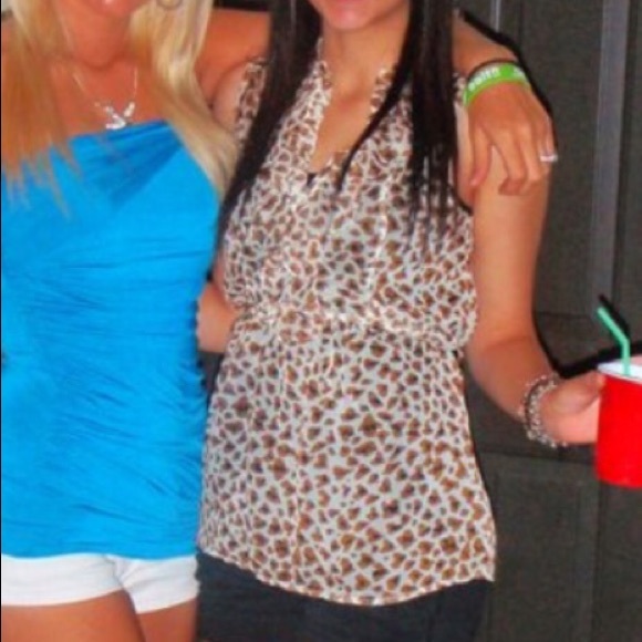 Leopard print blouse