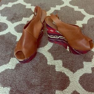 Printed Steve Madden Wedges