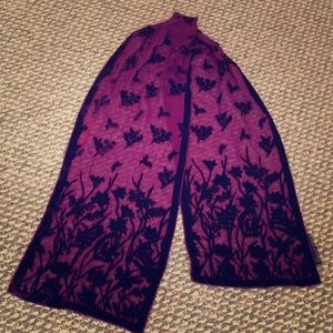 Stunning Silk and Velvet  scarf