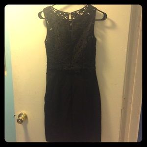 H&M cute lace top black dress