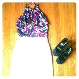 Banana Republic Halter Top - Multi Color