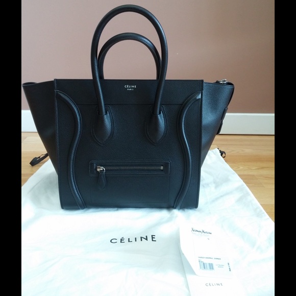 Celine Mini Luggage in Pebbled Leather