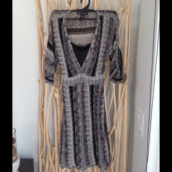 INC Black and Metalic Dress NWOT