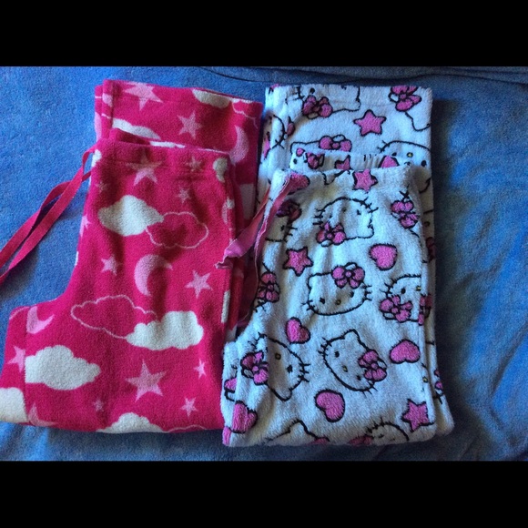 🎀BUNDLE🎀 pajama pants HELLO KITTY fleece