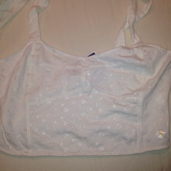 Roxy lace crop top