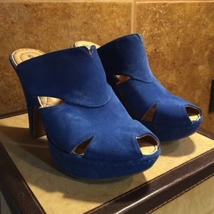 Born Crowne Blue Suede Shoes