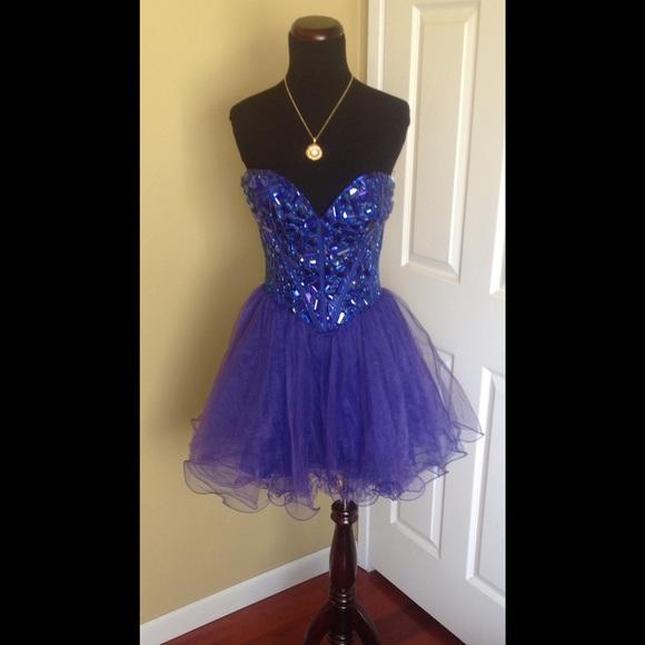 Sherri Hill Dresses & Skirts - Sherri hill Royal Blue Jewel Dress
