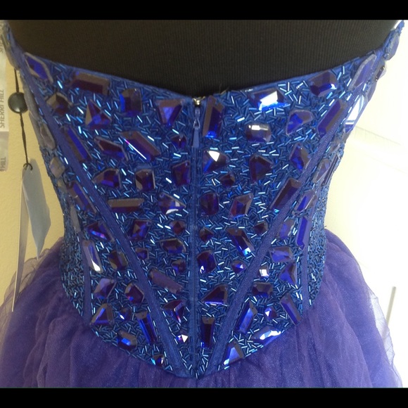 Sherri hill Royal Blue Jewel Dress