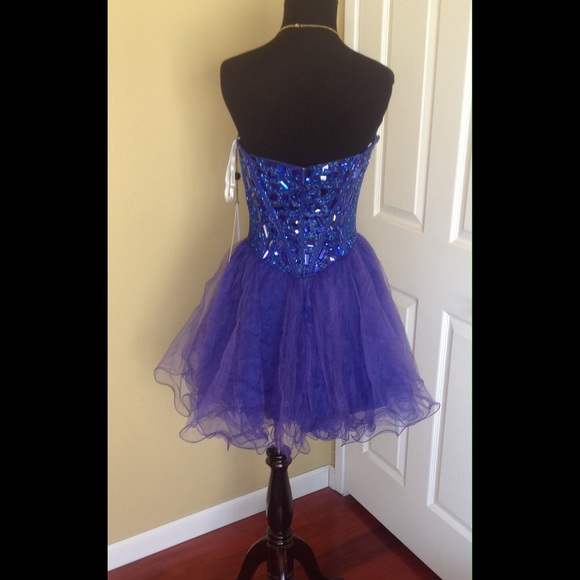 Sherri hill Royal Blue Jewel Dress