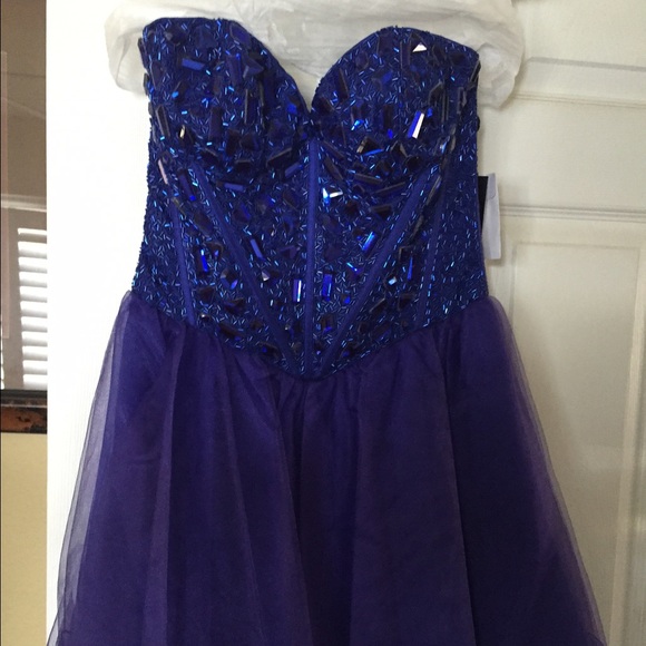 Sherri hill Royal Blue Jewel Dress
