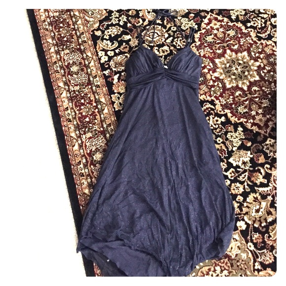 Navy blue dress with sparkles