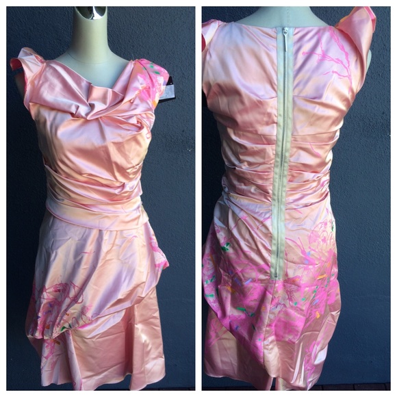 Cotton Candy Pink Painted Dress