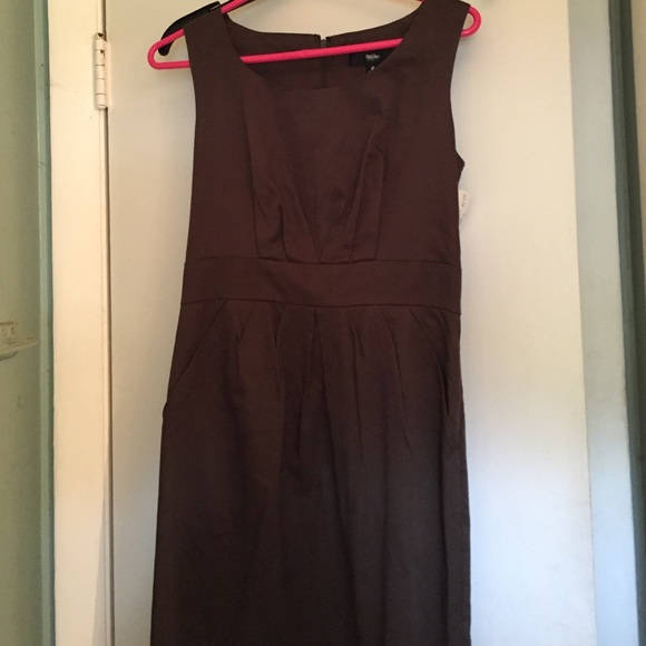 Olive green dress. Perfect for business casual.