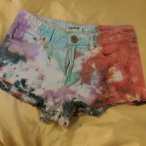 The dye High waisted shorts