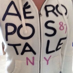 white aeropostal jacket