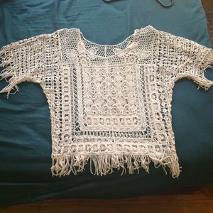 Crotchet pattern top
