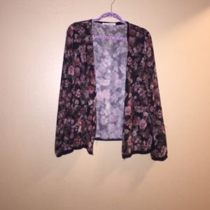 Sheer flower jacket