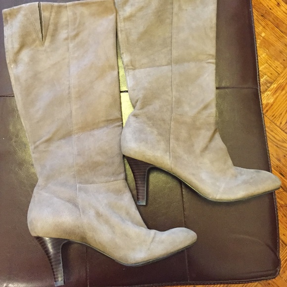 Suede Knee High Boots
