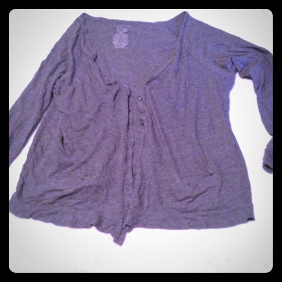 Gray cardigan