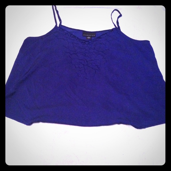Blue flower tank top