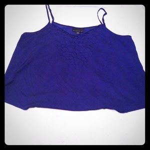 Blue flower tank top