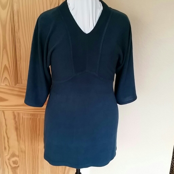 Sweater Teal 3/4 Sleeve