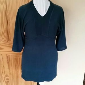 Sweater Teal 3/4 Sleeve