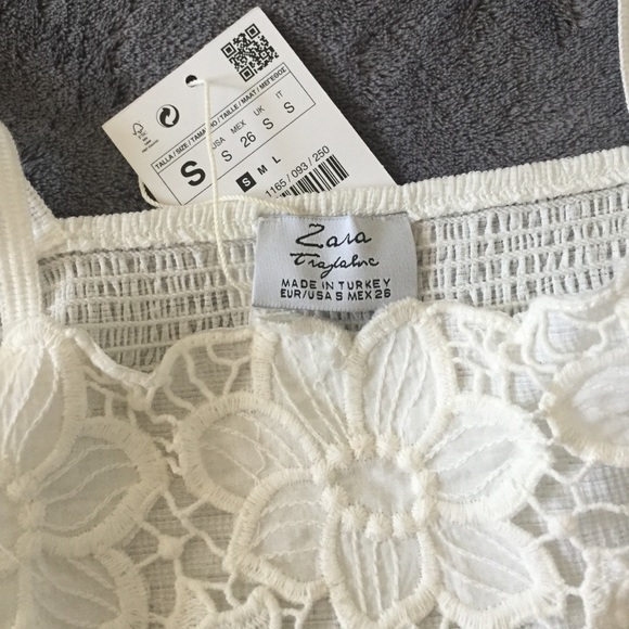 Zara cream baby doll tank top - Picture 2 of 4