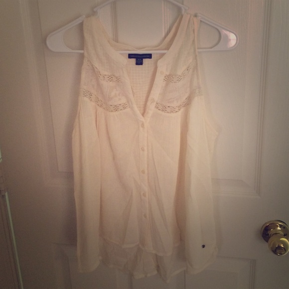 American eagle button up tank top