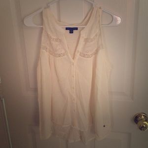 American eagle button up tank top