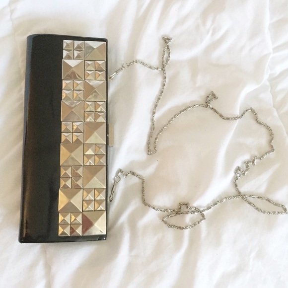 Black Studded clutch - Picture 3 of 4