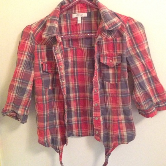 Cropped Plaid Shirt