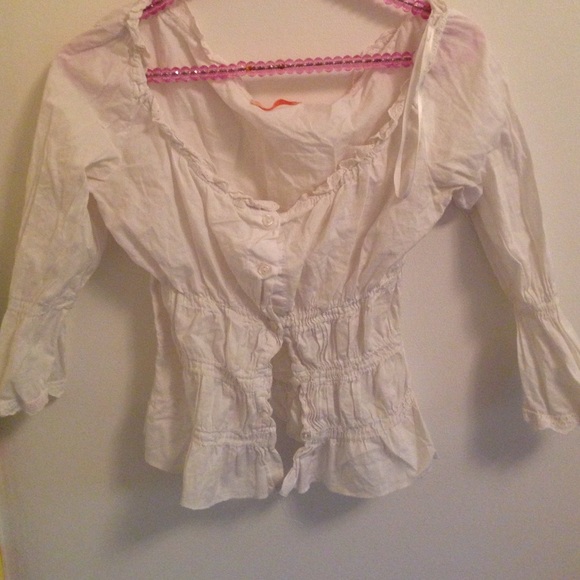 White Button Down Top