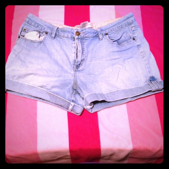 Denim shorts