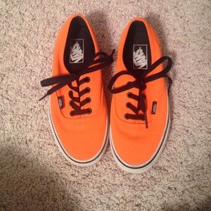Neon orange vans!