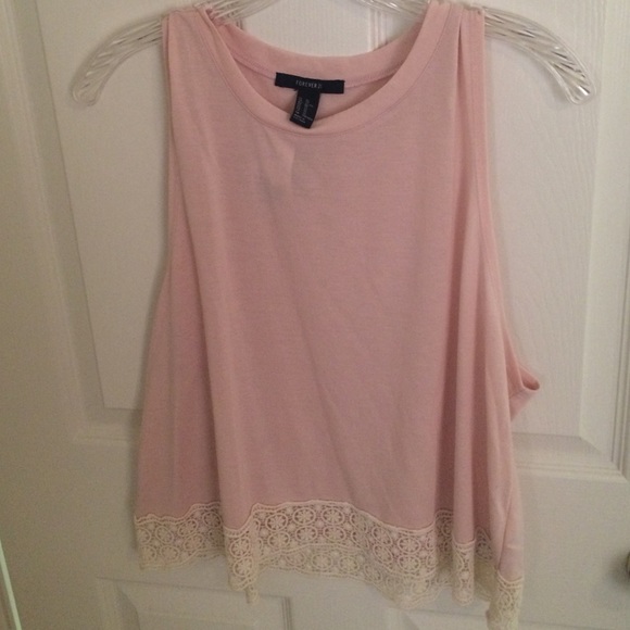 Pink crop tank