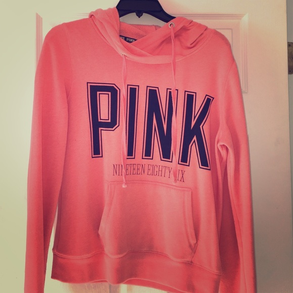 VS Pink coral hoodie