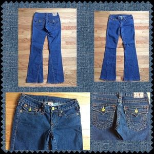 TRUE RELIGION 27 Joey Stretch Twisted Flare Jeans