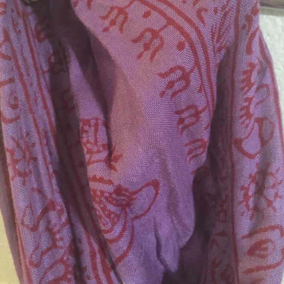 Purple and Red Scarf